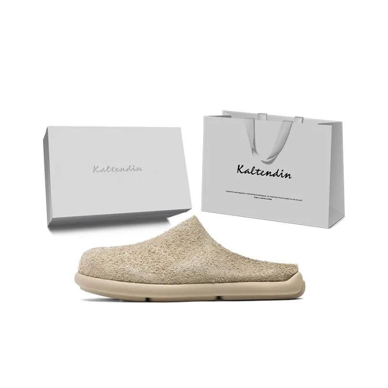 Kaltendin Rubber Sole Abrasion Resistant Slip Resistant Closed Toe Slippers Unisex-19