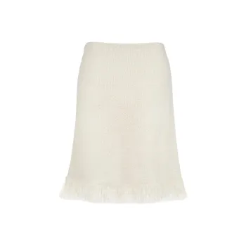 Chloé Knitted Fringed Mini Skirt