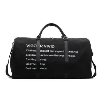 CARTELO Oxford Travel Bag Unisex Black/Gray