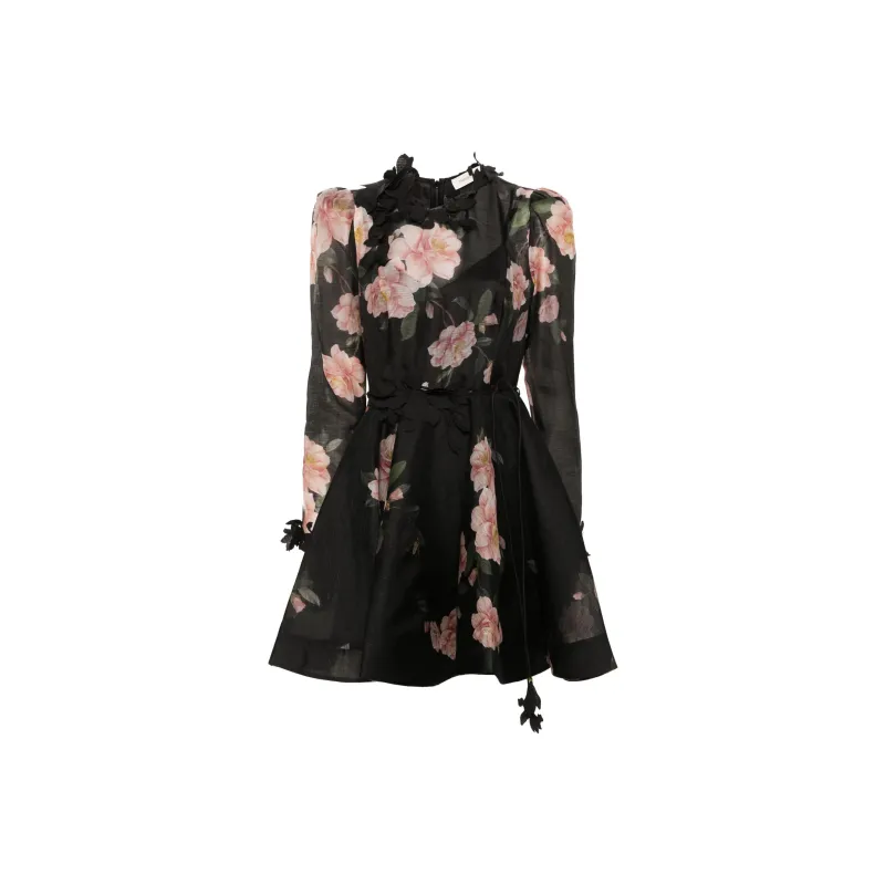 Zimmermann SS24 Long-Sleeved Dresses Women's Black-0