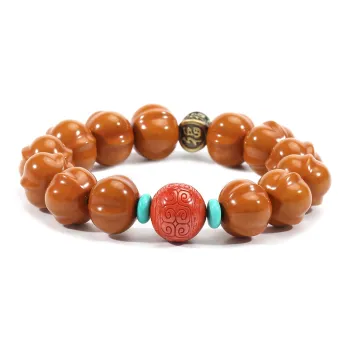 LIBALU Monkey Head Walnut Bracelets Unisex