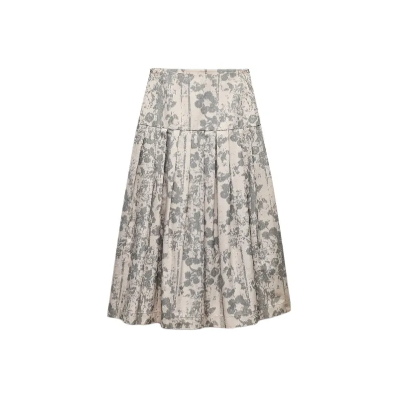 ZARA Casual Long Skirt Women's Sand-0