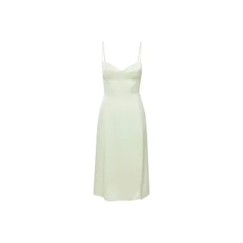 ARITZIA Wilfred Glaze Satin Dress Slip Dresses Women's Rainwash Green/Light Green