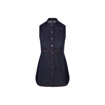 Alaia Sleeveless Denim Shirt