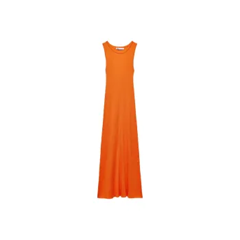 ZARA Sleeveless Dress Women's Orange