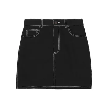 Burberry Contrast stitch Raw denim Skirt