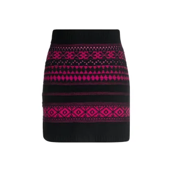Sonia Rykiel Fair-isle Intarsia-knit Skirt