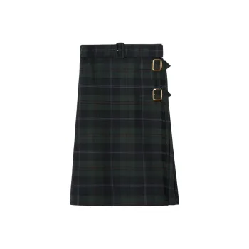 Burberry Casual Long Skirts Women's Dark Green