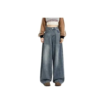 YINLEI Jeans Women's Vintage Blue