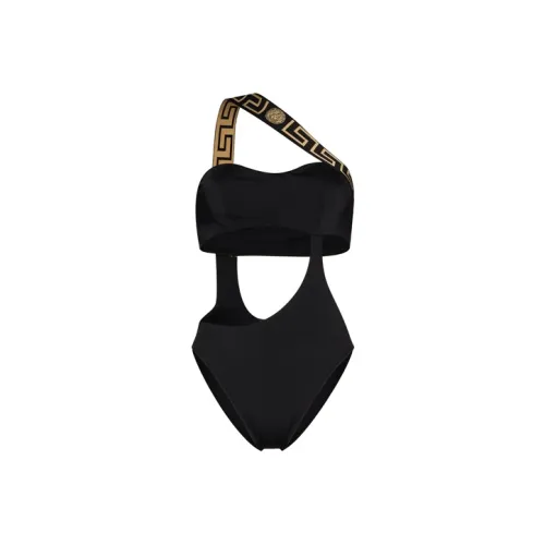 VERSACE Greca Border One Piece Swimsuit 'Black'
