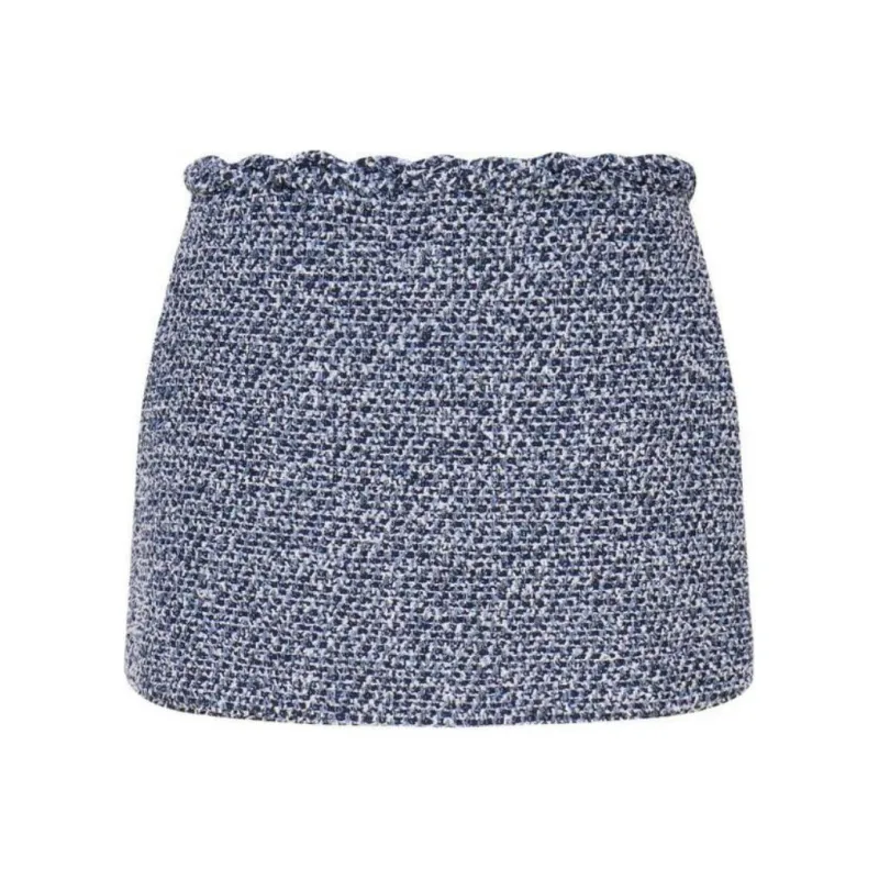 Valentino Bouclé Straight Hem Mini Skirt-0