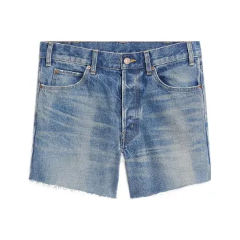 CELINE SS22 Denim Shorts Women's Blue