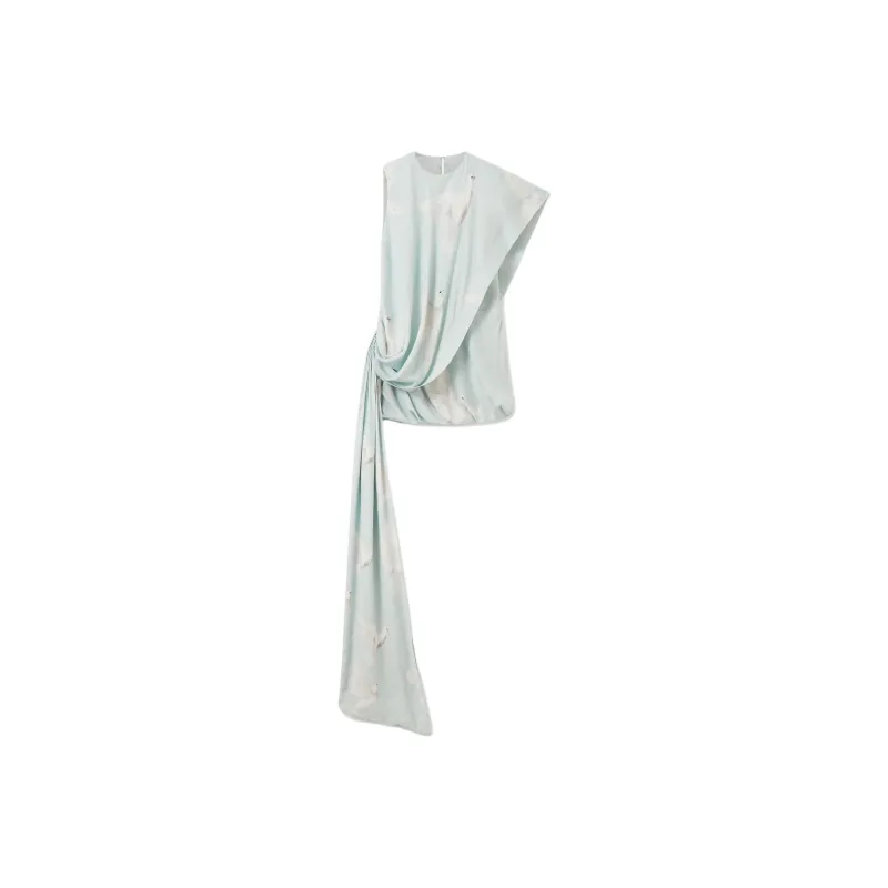 Stella McCartney SS25 Sleeveless Dress Women's Blue-0