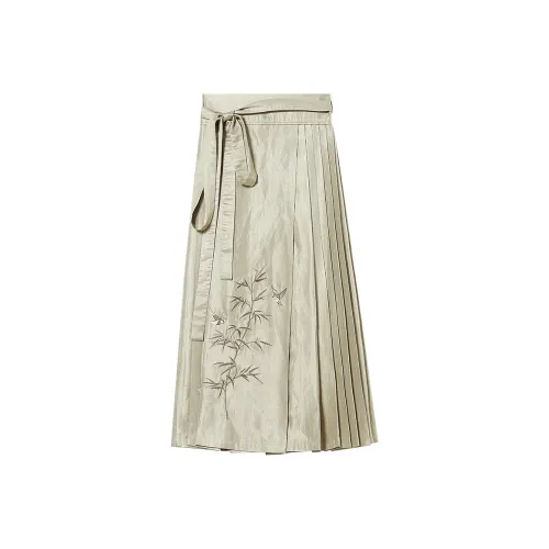 WESTLINK Casual Long Skirts Women's Green