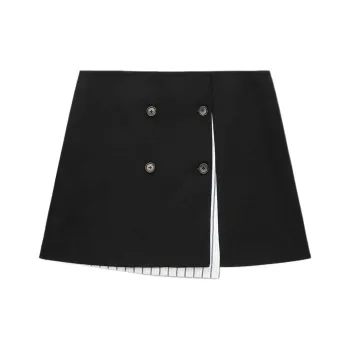 CLOT Casual Short Skirts Women's Black