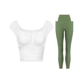Sumday Athletics Casual Suits Women's White+Avocado Green