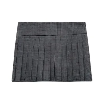 ZARA Casual Short Skirts Women's Zebra Print Gray