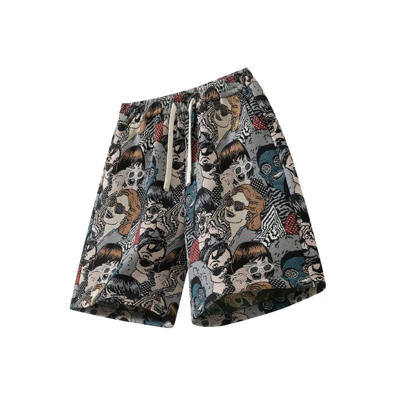 ROBINHOOD Casual Shorts Women's Embroidery Person-0