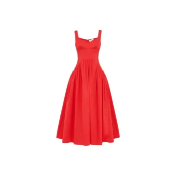 Alexander McQueen Sleeveless Dress Women's Red