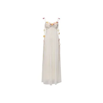 PAZZO Slip Dress Women's Beige Apricot