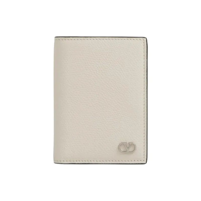 Valentino Calfskin Wallet Men's White-0