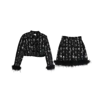 SETIROM Two Piece Skirt Sets Women's