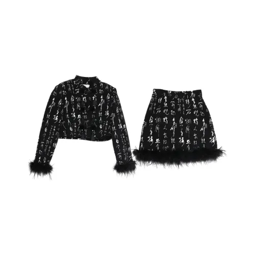 SETIROM Two Piece Skirt Sets Women's