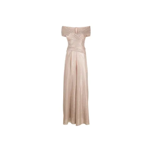 Talbot Runhof Metallic voile Wide leg Jumpsuit