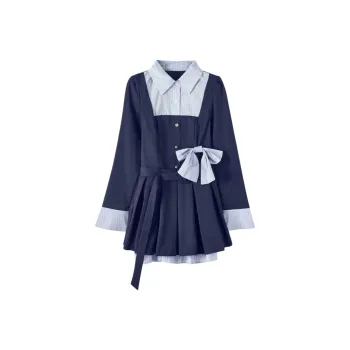 Nooidea Official Long Sleeved Dresses Women's Navy Blue