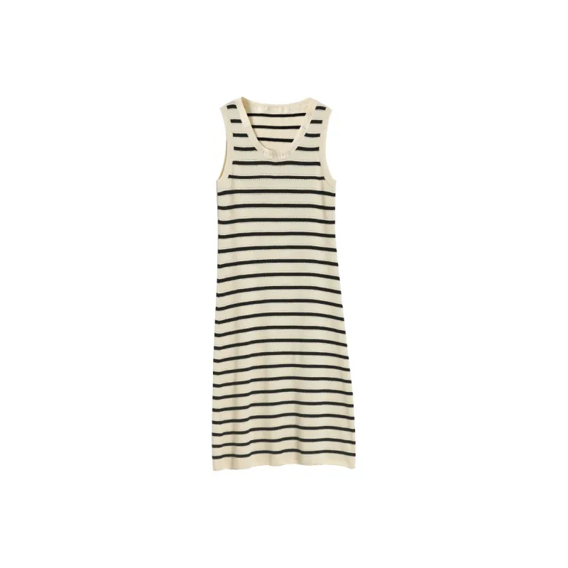 Mambe Sleeveless Dress Women's Beige-0