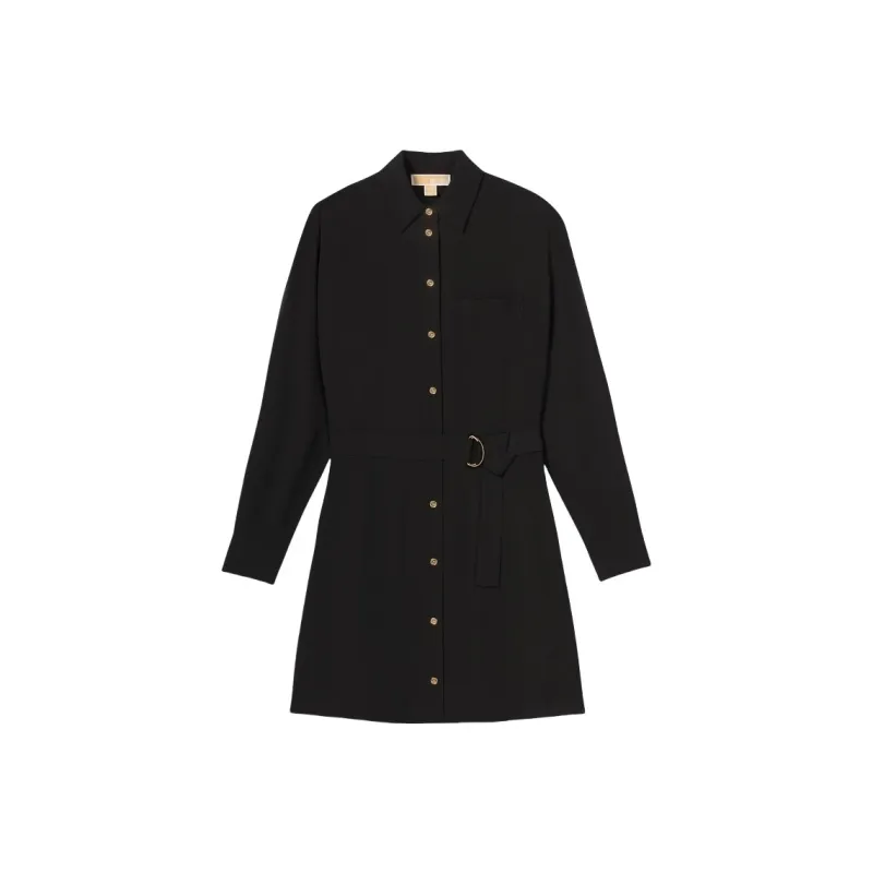 MICHAEL KORS SS25 Long Sleeved Dress Women's Black-0