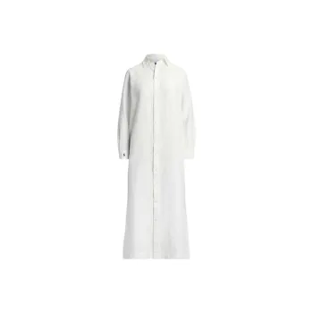 Polo Ralph Lauren SS25 Long Sleeved Dress Women's White