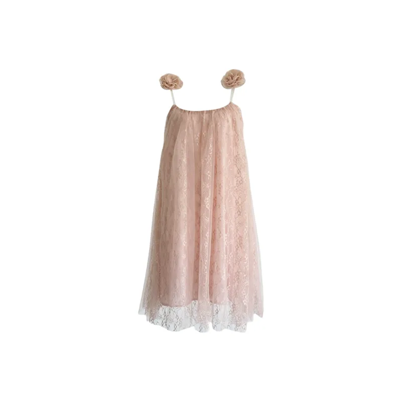 Udon House Slip Dress Women's Nude Pink-0