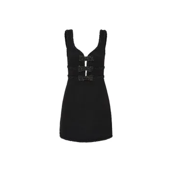 Rebecca Vallance Margo Bow Mini Dress