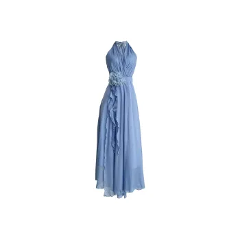 PLANE DRIFT Sleeveless Dress Women's Snow Crystal Blue