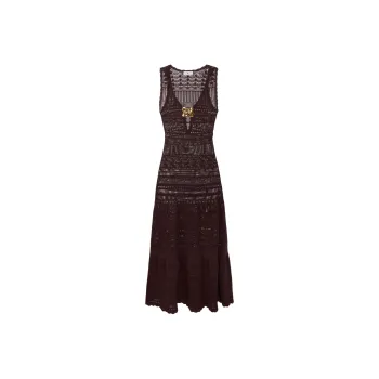 Elisabetta Franchi Sleeveless Dress Women's Cocoa