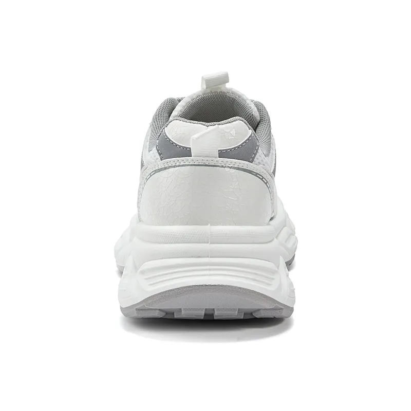 La Chapelle Cushioning, Wear Resistant Low Top Chunky Sneakers Women's White-4