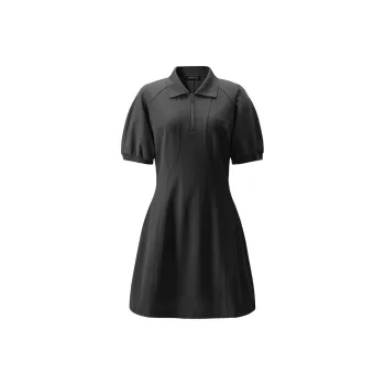 PEACEBIRD Long Sleeved Dress Women's Brushed Gray