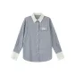 Blue and White Stripes--Top
