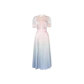 Duffy Fashion Skirt Set Women's Blue Pink Gradient