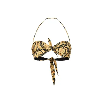 VERSACE Baroque Printed Bikini Top