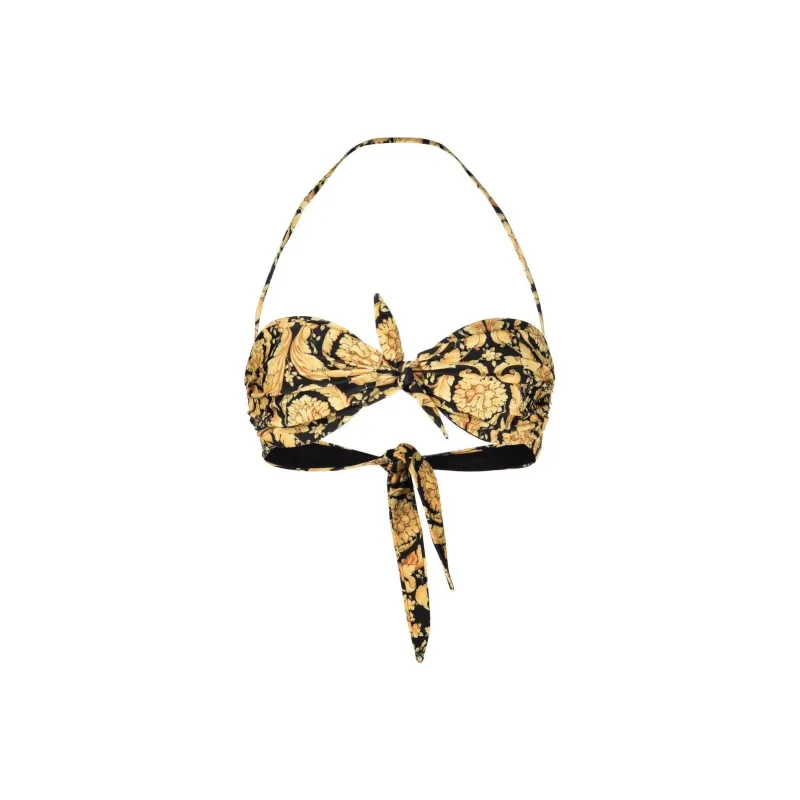 VERSACE Baroque Printed Bikini Top-0
