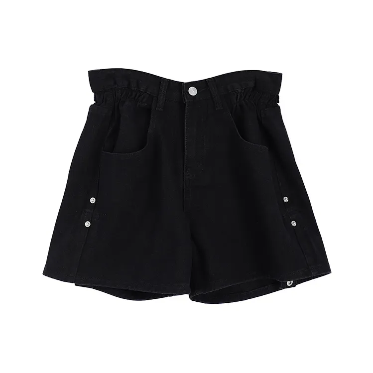 MINCOCROSEPEPPAR Denim Shorts Women's Black-0