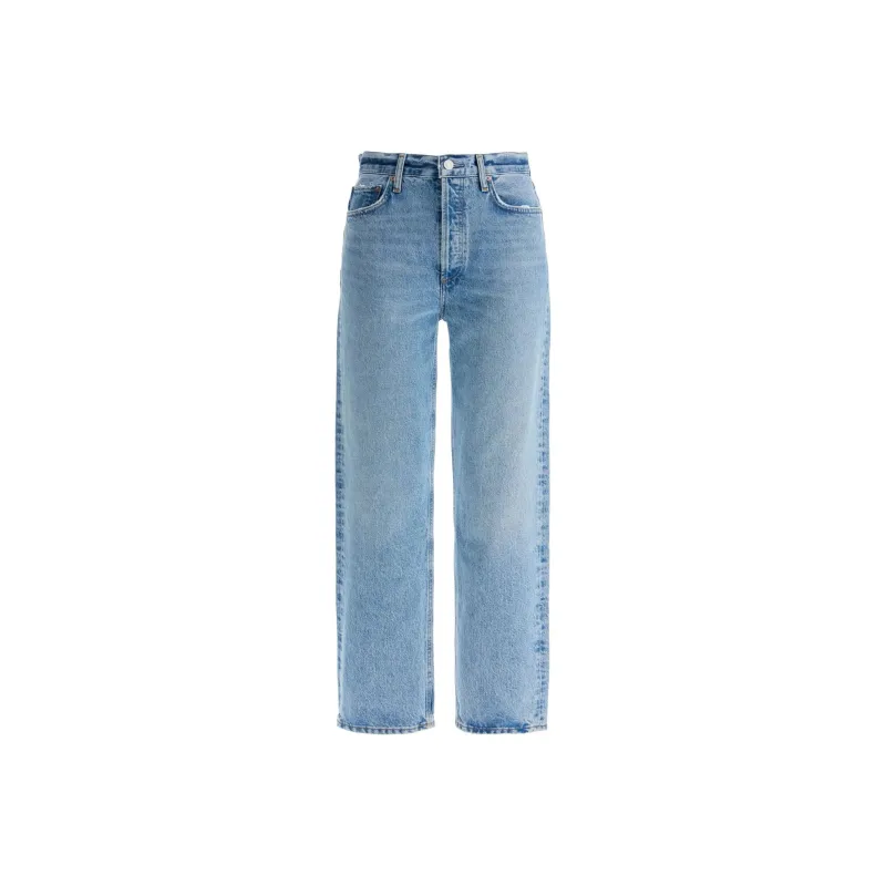 AGOLDE High-Waisted Straight-Leg Jeans-0