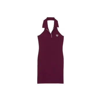 Victoria's Secret PINK Halter Knit Polo Dress/Wild Rose Sleeveless Dress Women's Wild Rose