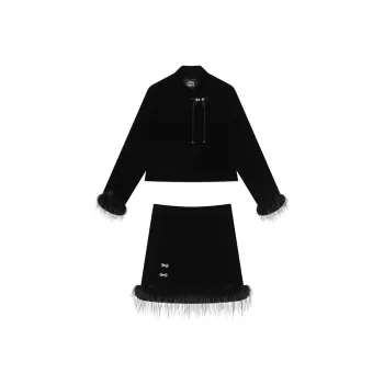 ELF SACK Casual Suits Women's Sweet Style Black