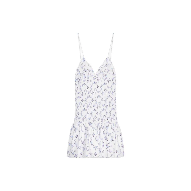 ZARA Slip Dresses Women's White-0