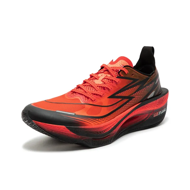 361° Flying Flame 3.5 Running Shoes Unisex Low Top Fluorescent Dark Red, Obsidian Black-1