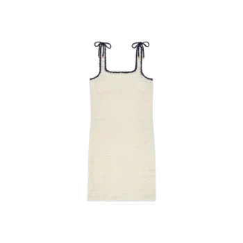 CELINE SS25 Slip Dress Women's Ecru