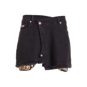 VERSACE JEANS COUTURE Casual Short Skirts Women's Black